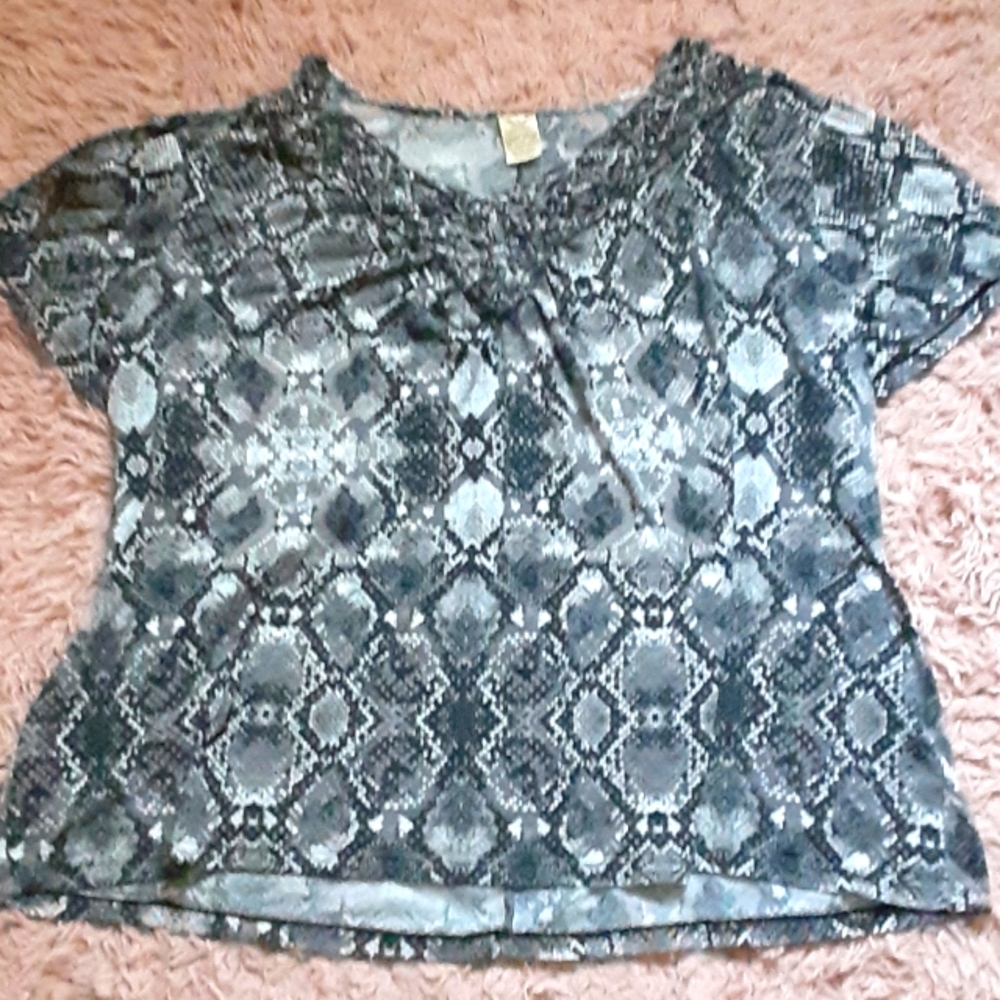 Faded Glory, 3X, Black Gray and white
